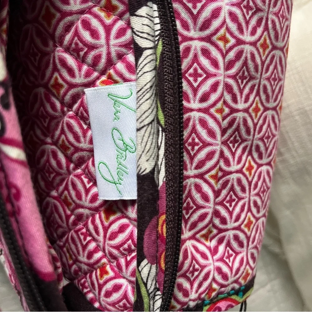 Vera Bradley Pink Floral Quilted Crossbody Bag - Picture 8 of 8